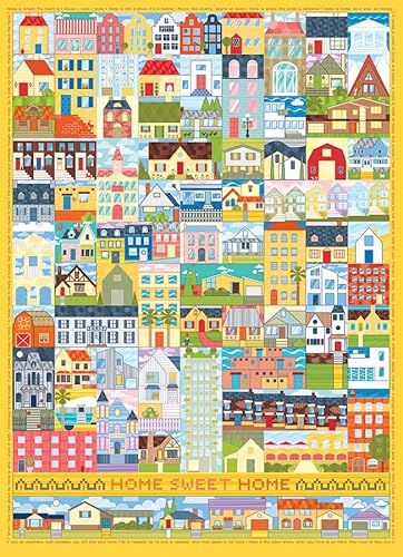 Cobble Hill 1000 Teile Puzzle – Home Sweet Home – Musterposter im Lieferumfang enthalten von Cobble Hill