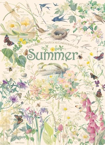 Cobble Hill 1000 Teile Puzzle – Landtagebuch: Sommer – Musterposter im Lieferumfang enthalten von Cobble Hill