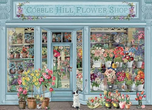 Cobble Hill 1000 Teile Puzzle – Pariser Blumen – Musterposter im Lieferumfang enthalten von Cobble Hill