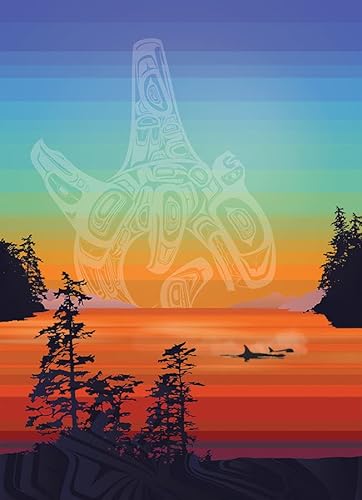 Cobble Hill 1000 Teile Puzzle – Salish Coast Farben – Musterposter im Lieferumfang enthalten von Cobble Hill