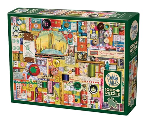 Cobble Hill 1000 Teile Puzzle – Sewing Notions – Musterposter enthalten Cobble Hill 1000 Teile Puzzle – Sewing Notions – Musterposter enthalten von Cobble Hill