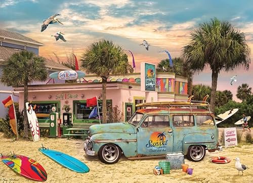 Cobble Hill 1000 Teile Puzzle - Surf Shack - Probeposter enthalten von Cobble Hill