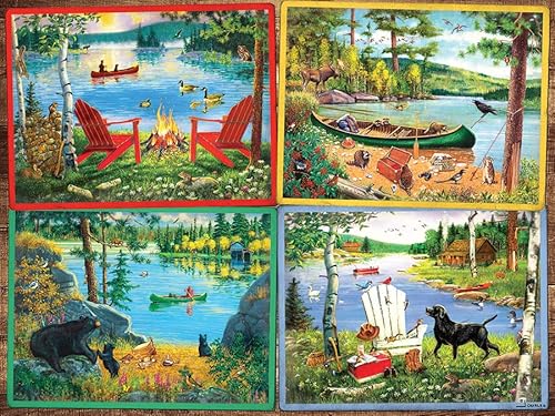 Cobble Hill 275 Teile Easy-Handling Puzzle - Cabin Country - Musterposter inklusive von Cobble Hill