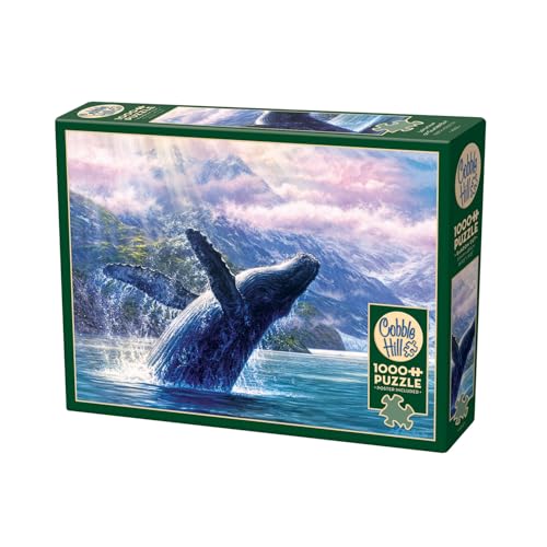 Cobble Hill 3840021 Buckelwal im Glacier Bay, 1000 Teile Puzzle inkl. Puzzleposter für Erwachsene und Kinder ab 12 Jahren, Berge, Wal Cobble Hill 3840021 Buckelwal im Glacier Bay, 1000 Teile Puzzle inkl. Puzzleposter für Erwachsene und Kinder ab 12 Jahren, Berge, Wal von Cobble Hill