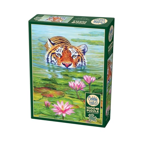 Cobble Hill 3840031 Tiger im Land des Lotus, 1000 Teile Puzzle inkl. Puzzleposter für Erwachsene und Kinder ab 12 Jahren, Asien, Tigerpuzzle Cobble Hill 3840031 Tiger im Land des Lotus, 1000 Teile Puzzle inkl. Puzzleposter für Erwachsene und Kinder ab 12 Jahren, Asien, Tigerpuzzle von Cobble Hill