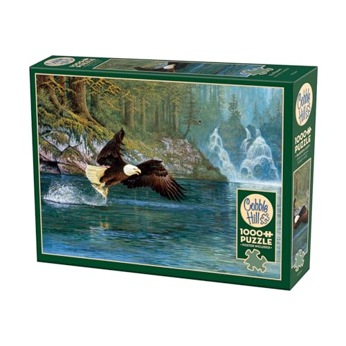 Cobble Hill 3840264 Weißkopfseeadler, 1000 Teile Puzzle inkl. Puzzleposter für Erwachsene und Kinder ab 12 Jahren, Landschaftspuzzle, Adler Cobble Hill 3840264 Weißkopfseeadler, 1000 Teile Puzzle inkl. Puzzleposter für Erwachsene und Kinder ab 12 Jahren, Landschaftspuzzle, Adler von Cobble Hill