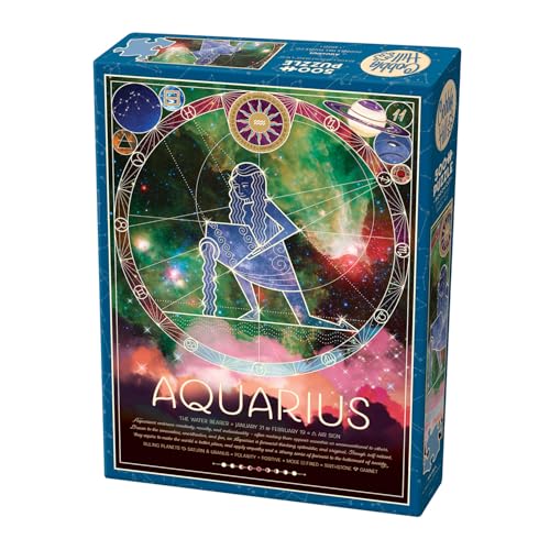 Cobble Hill 3845021 Sternzeichen Wassermann, Aquarius, 500 Teile Puzzle inkl. Puzzleposter für Erwachsene und Kinder ab 12 Jahren, Sternzeichenpuzzle, Astrologie Cobble Hill 3845021 Sternzeichen Wassermann, Aquarius, 500 Teile Puzzle inkl. Puzzleposter für Erwachsene und Kinder ab 12 Jahren, Sternzeichenpuzzle, Astrologie von Cobble Hill