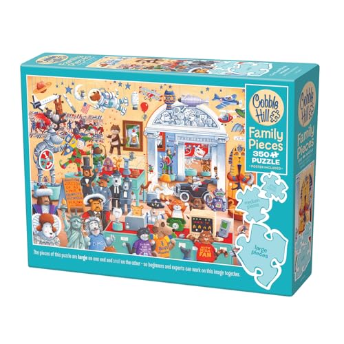 Cobble Hill 3847031 Katzen und Hunde Museum, Familienpuzzle, 350 Teile Puzzle mit unterschiedlich großen Puzzleteilen inkl. Poster, Generationenpuzzle ab 9 Jahren, Tierpuzzle Cobble Hill 3847031 Katzen und Hunde Museum, Familienpuzzle, 350 Teile Puzzle mit unterschiedlich großen Puzzleteilen inkl. Poster, Generationenpuzzle ab 9 Jahren, Tierpuzzle von Cobble Hill