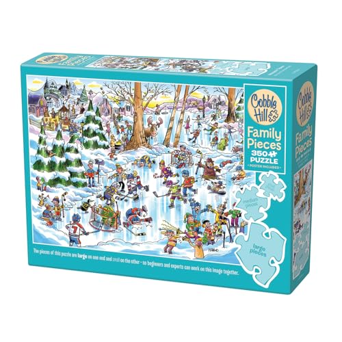 Cobble Hill 3847032 Verrücktes Eishockey, Familienpuzzle, 350 Teile Puzzle mit unterschiedlich großen Puzzleteilen inkl. Poster, Generationenpuzzle ab 9 Jahren, Wimmelbild Cobble Hill 3847032 Verrücktes Eishockey, Familienpuzzle, 350 Teile Puzzle mit unterschiedlich großen Puzzleteilen inkl. Poster, Generationenpuzzle ab 9 Jahren, Wimmelbild von Cobble Hill