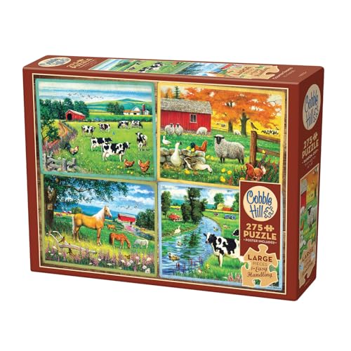 Cobble Hill 3848002 Tiere auf dem Land, 275 Teile Puzzle, Kinderpuzzle mit großen Teilen inkl. Puzzleposter, für Kinder ab 9 Jahren, Tierpuzzle, Bauernhof, Farm Cobble Hill 3848002 Tiere auf dem Land, 275 Teile Puzzle, Kinderpuzzle mit großen Teilen inkl. Puzzleposter, für Kinder ab 9 Jahren, Tierpuzzle, Bauernhof, Farm von Cobble Hill
