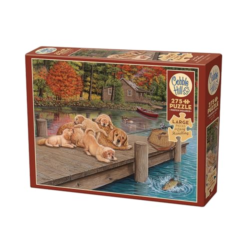 Cobble Hill 3848020 Golden Retriever am Steg, 275 Teile Puzzle, Kinderpuzzle mit großen Teilen inkl. Puzzleposter, für Kinder ab 9 Jahren, Hundepuzzle, Hunde Cobble Hill 3848020 Golden Retriever am Steg, 275 Teile Puzzle, Kinderpuzzle mit großen Teilen inkl. Puzzleposter, für Kinder ab 9 Jahren, Hundepuzzle, Hunde von Cobble Hill