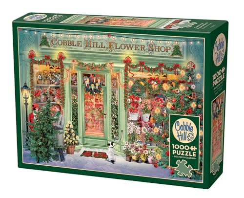 Cobble Hill 40011 Weihnachtsblumenladen Puzzle, Deluxe von Cobble Hill