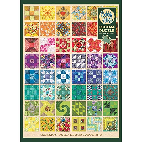 Cobble Hill 40048 Gemeinsame Quilt-Blöcke Puzzle, verschieden, 1000 von Cobble Hill