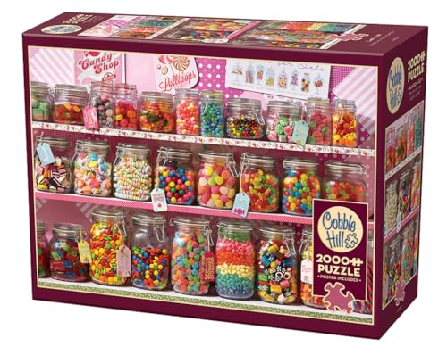 Cobble Hill 2000 Teile Puzzle - Candy Store - Probeposter enthalten von Cobble Hill