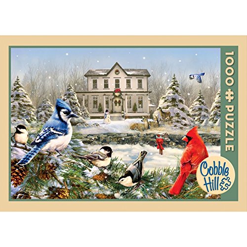 Cobble Hill 51823 - Giordano: Singvögel im Winter - 1000 Teile Puzzle von Cobble Hill