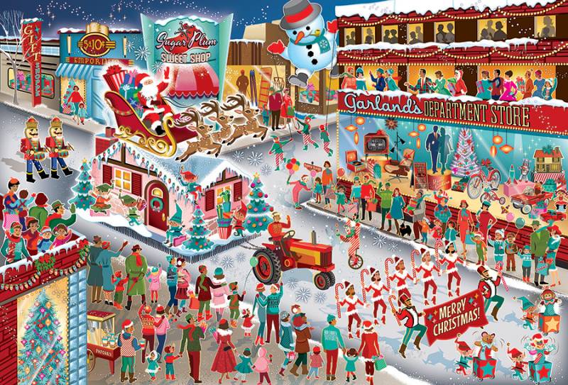 Cobble Hill Die Parade des Weihnachtsmanns 2000 Teile Puzzle Cobble-Hill-49020 von Cobble Hill