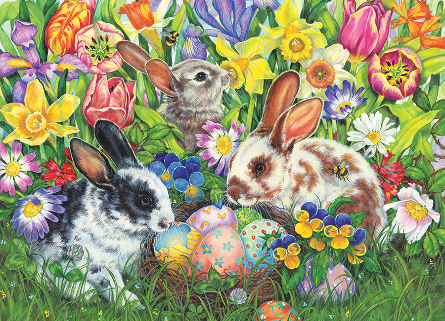 Cobble Hill Easter Bunnies 350 Teile Puzzle Cobble-Hill-47009 von Cobble Hill