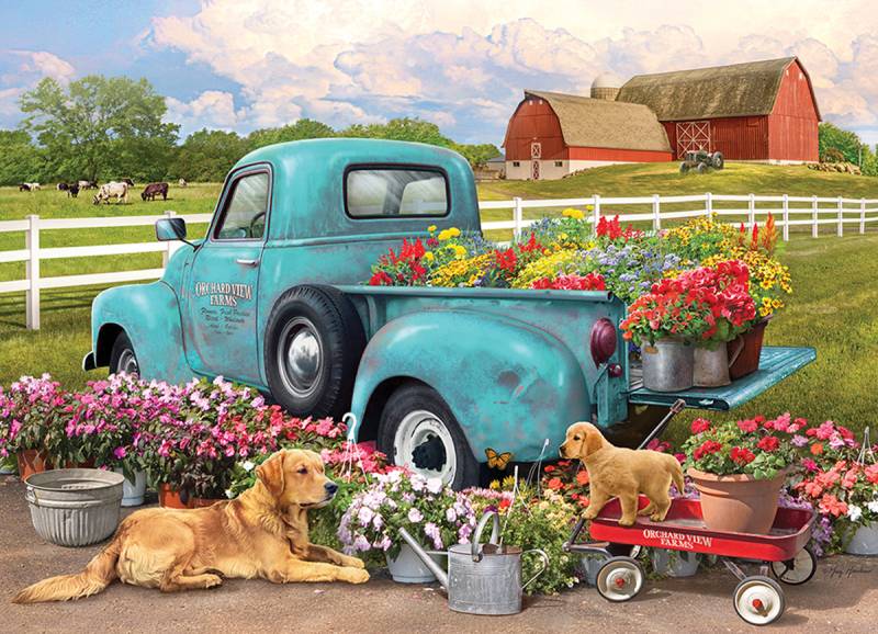 Cobble Hill Flower Truck 1000 Teile Puzzle Cobble-Hill-40157 von Cobble Hill