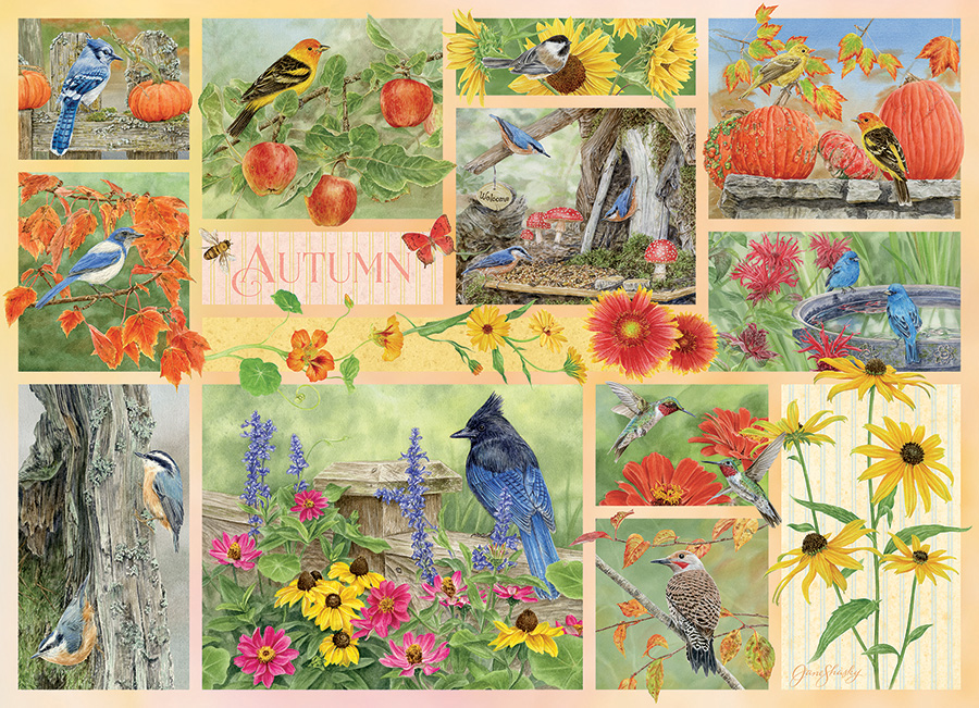 Cobble Hill Garten Vögel im Herbst 500 Teile Puzzle Cobble-Hill-45103 von Cobble Hill