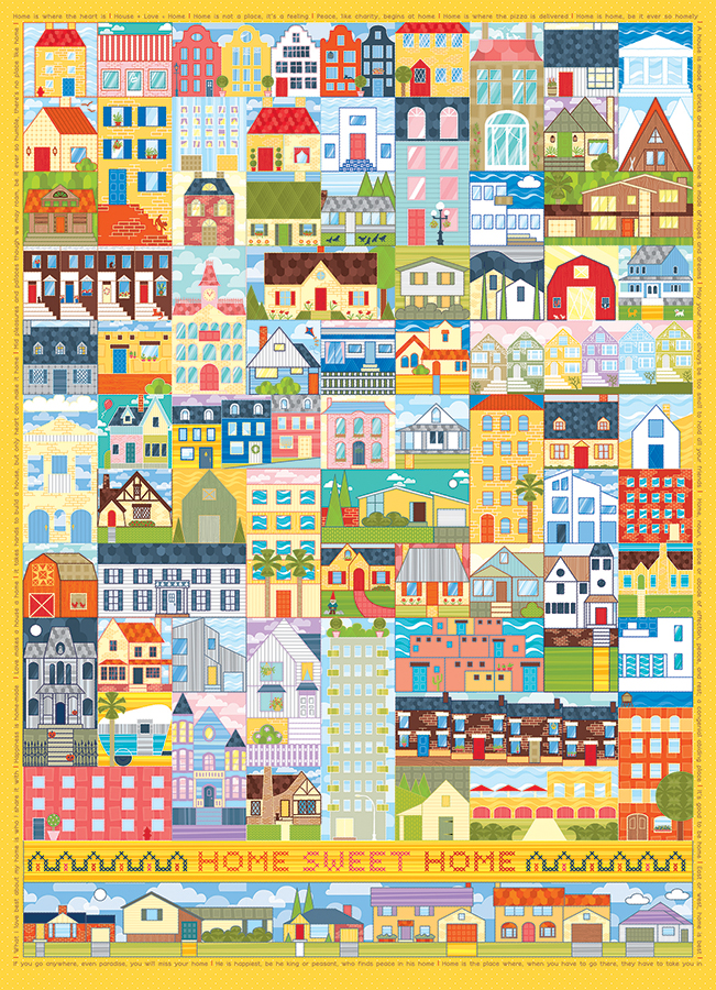 Cobble Hill Home Sweet Home 1000 Teile Puzzle Cobble-Hill-40075 von Cobble Hill