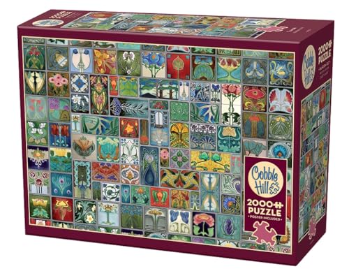 Cobble Hill Puzzle mit 2000 Teilen – Fliesenarbeit – inklusive Beispielposter von Cobble Hill