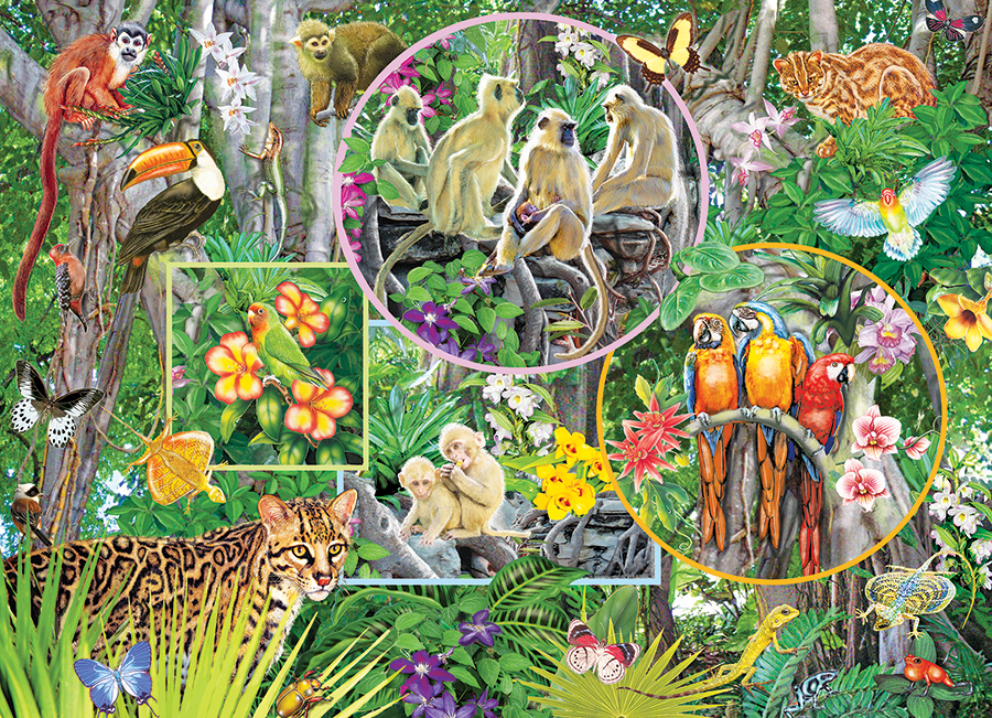 Cobble Hill Rainforest Magic 350 Teile Puzzle Cobble-Hill-47004 von Cobble Hill