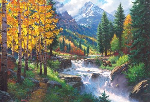 Cobble Hill 3849005 Rocky Mountains, 2000 Teile Puzzle inkl. Puzzleposter für Erwachsene und Kinder ab 12 Jahren, Landschaftspuzzle, Herbst, Berge von Cobble Hill