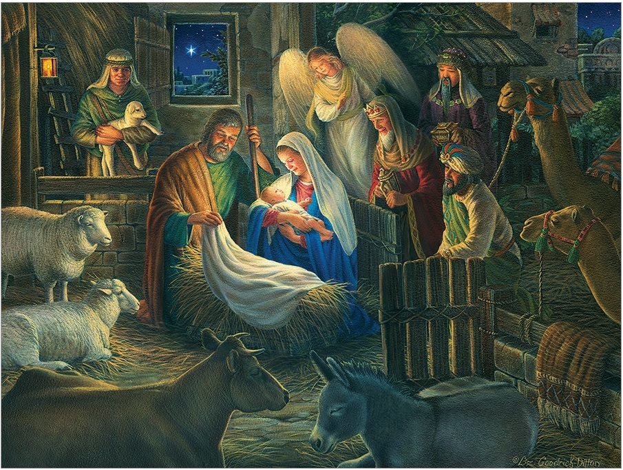 Cobble Hill XXL Teile - Away in a Manger 500 Teile Puzzle Cobble-Hill-45057 von Cobble Hill