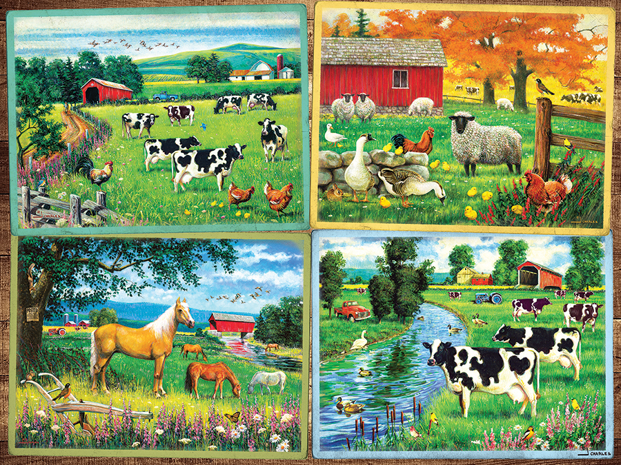 Cobble Hill XXL Teile - Country Friends 275 Teile Puzzle Cobble-Hill-48002 von Cobble Hill