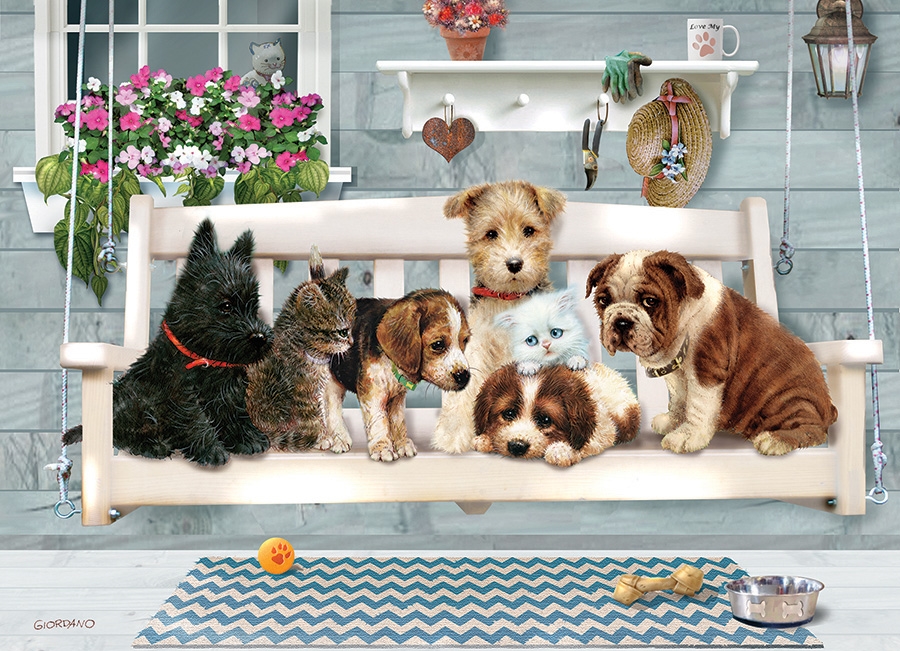 Cobble Hill XXL Teile - Family - Porch Pals 350 Teile Puzzle Cobble-Hill-47006 von Cobble Hill