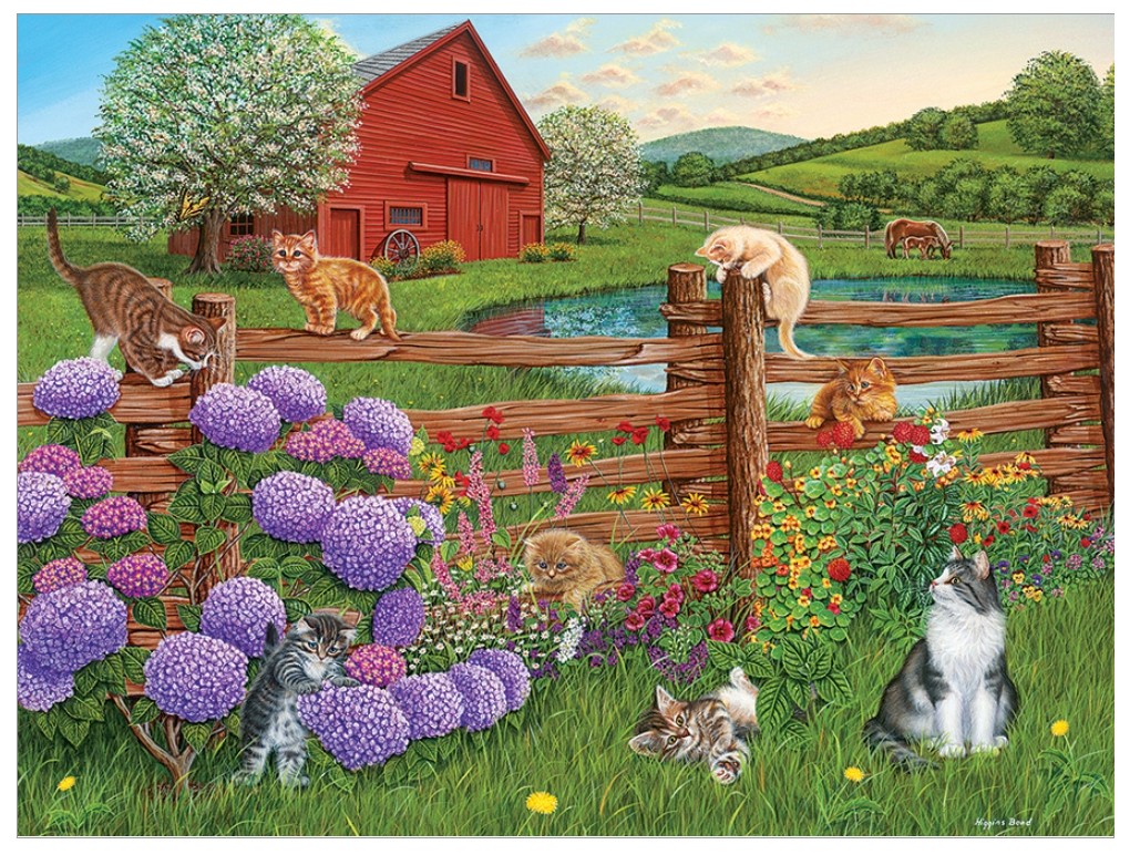 Cobble Hill XXL Teile - Farm Cats 275 Teile Puzzle Cobble-Hill-48015 von Cobble Hill