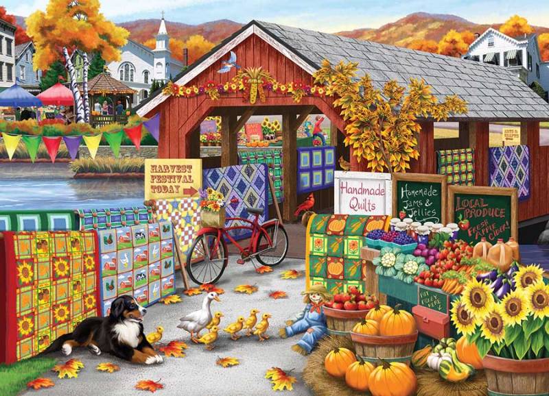 Cobble Hill XXL Teile - Harvest Festival 500 Teile Puzzle Cobble-Hill-45027 von Cobble Hill