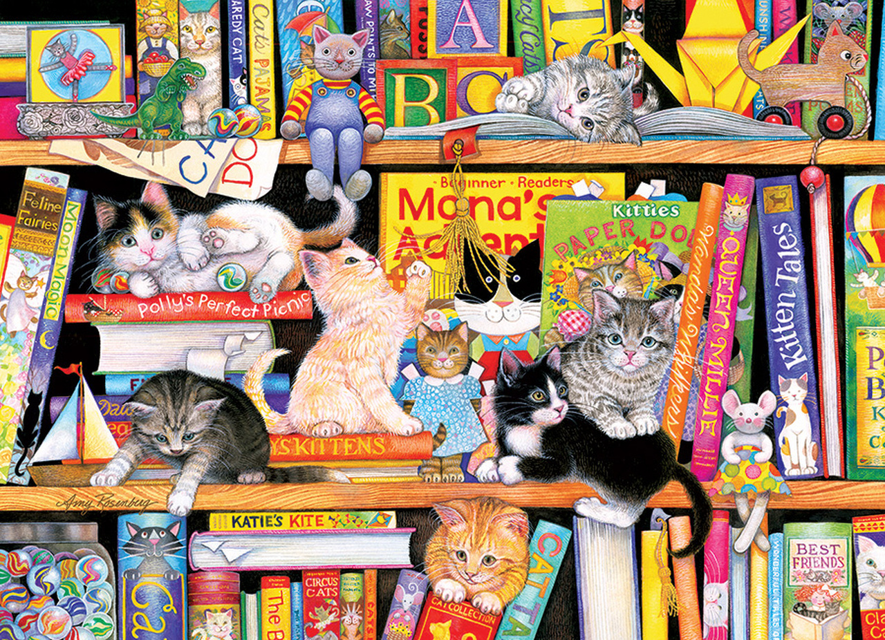 Cobble Hill XXL Teile - Storytime Kittens 350 Teile Puzzle Cobble-Hill-47013 von Cobble Hill