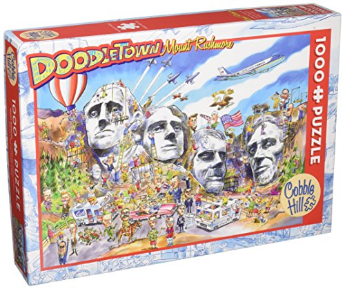 Cobblehill 53503 DoodleTown: Mount Rushmore Puzzle, 1000 Teile von Cobble Hill