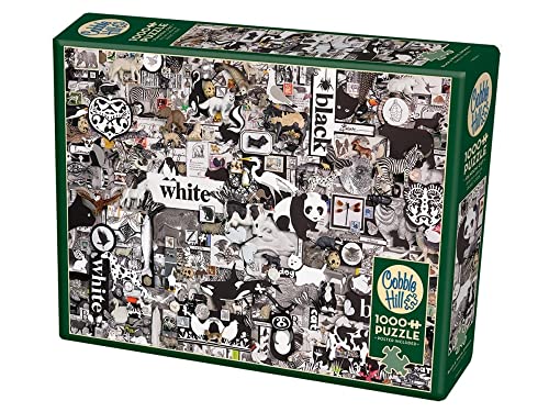 Cobblehill 80033 Puzzle Tiere, Schwarz/Weiß, 1000 Teile von Cobble Hill