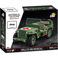 COBI Historical Collection 2806 - Willys MB Medical, Jeep, WWII, 1:12 Bausatz, 1131 Klemmbausteine von Cobi GmbH