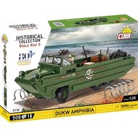 COBI Historical Collection 3110 - DUKW Amphibia, Amphibienfahrzeug, Bausatz 1:35, 508 Klemmbausteine/1 Spielfigur von Cobi GmbH