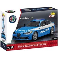 COBI 24606 - Alfa Romeo Giulia Quadrifoglio Polizia, Sportlimousine, Bausatz 1:35, 93 Bauteile von Cobi