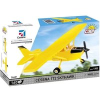 COBI 26621 - Cessna 172 Skyhawk-Yellow, Maßstab 1:48, Bausatz, 160 Teile von Cobi