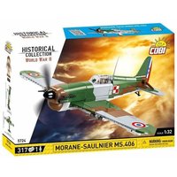 COBI 5724 - Historical Collection, WWII, Morane-Saulnier MS.406, Jagdflugzeug, 317 Klemmbausteine von Cobi GmbH