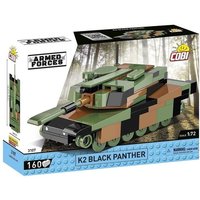 COBI Armed Forces 3107 - K2 Black Panther, Panzer, Maßstab 1:72, Bausatz, 160 Teile von Cobi