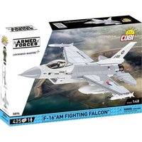 COBI Armed Forces 5896 - F-16AM Fighting Falcon, Mehrzweckflugzeug, Bausatz mit Sockel 1:48, 425 Bauteile von Cobi