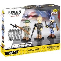 COBI Historical Collection 2056 - Great War, 3 Figuren, Soldaten Westfront, 35 Bauteile von Cobi