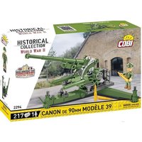 COBI Historical Collection 2294 - Canon DE 90MM Modelle 39, Kanone, WWII, Bausatz von Cobi