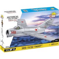 COBI Historical Collection 2416 - MiG-15 Fagot, Düsenjäger, Korean War, 504 Klemmbausteine, 1 Figur von Cobi