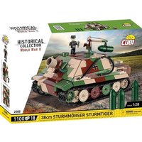 COBI Historical Collection 2585 - Sturmmörser Sturmtiger 38cm, Panzer, WWII, 1:28 Bausatz, 1100 Klemmbausteine/1Spielfigur von Cobi GmbH