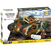 COBI Historical Collection 2993 - Mark I (Male) no C.19, Great War, Panzer, Klemmbausteine, Bausatz von Cobi