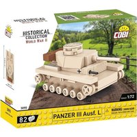 COBI Historical Collection 3090 - Panzer III Ausf.L, WWII, 1:72 Bausatz, 82 Teile von Cobi