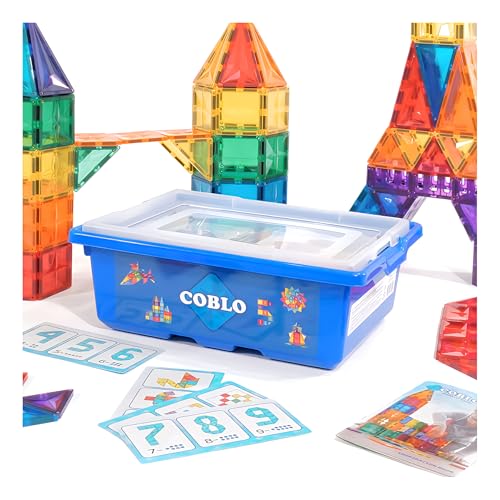 Coblo Classic XXL 200-teilig - Magnetisches Spielzeug - Montessori-inspiriertes Baukastensystem - Ideal für Klassenraum und Zuhause - Für Kinder von 3 bis 12 Jahren von Coblo