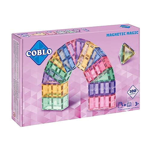 Coblo Pastel - 100-teiliges Magnet-Bauklotz-Set für Kinder - Förderung von Kreativität & Motorik - Inklusive Inspirationsbuch & Aufbewahrungstasche Coblo Pastel - 100-teiliges Magnet-Bauklotz-Set für Kinder - Förderung von Kreativität & Motorik - Inklusive Inspirationsbuch & Aufbewahrungstasche von Coblo